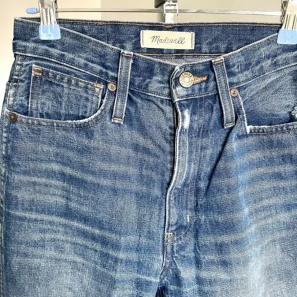 Madewell Women’s High-rise Rigid Flare Distressed Ripped Jeans 25 - Picture 3 of 12